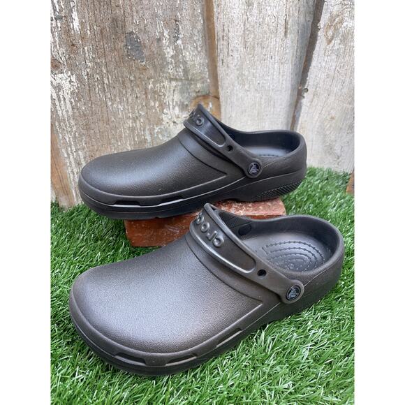 CROCS Specialist II Black Work Clogs Men's 9 - Picture 1 of 9
